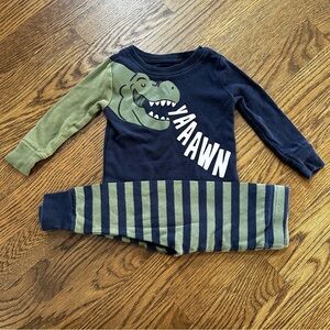 Old Navy dinosaur pajamas set, size 12-18M